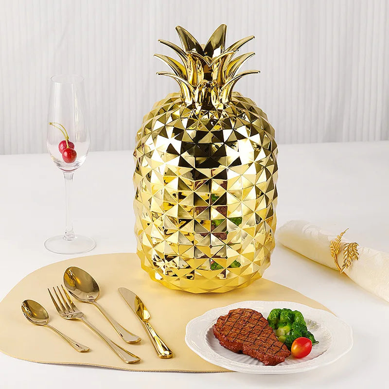 Pineapple egg stainless steel tableware 24-piece set Western food knives, forks, spoons, gifts Cross-border home furnishing set