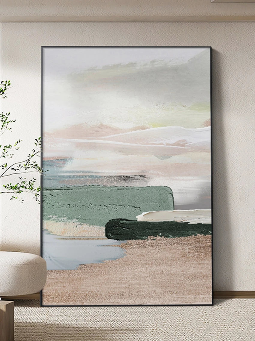 3DThick Texture Minimalist Huge Size 100% Handmade Abstract Oil Painting Canvas Wall Art For Living Room Decoration No Frame