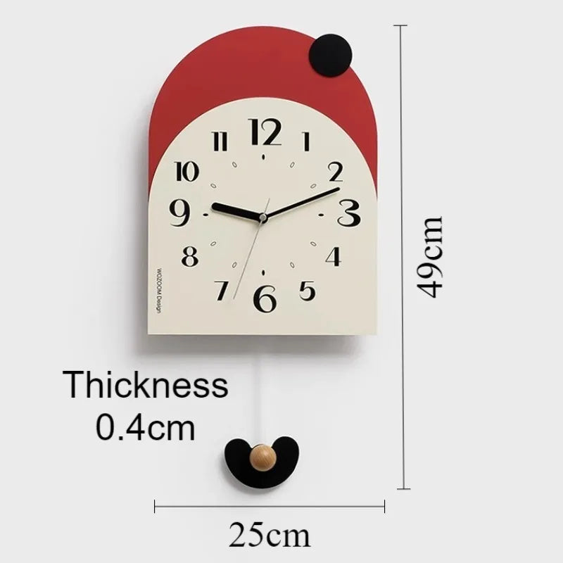 Modern Wall Clock Aesthetic Wall Watch Minimalist Elegant Decorative Living Room Clocks Interior Silent Luxury Pendulum Watches