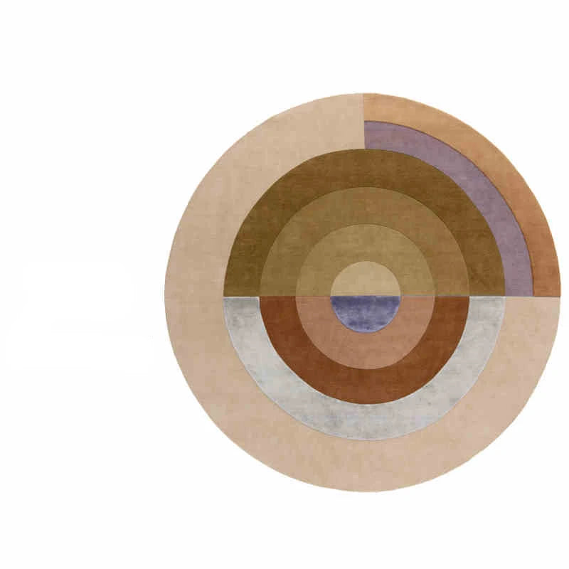 Nordic Style Rugs for Bedroom Light Luxury Living Room Decoration Round Carpet Home Fluffy Soft Rug Thick Plush Lounge Floor Mat