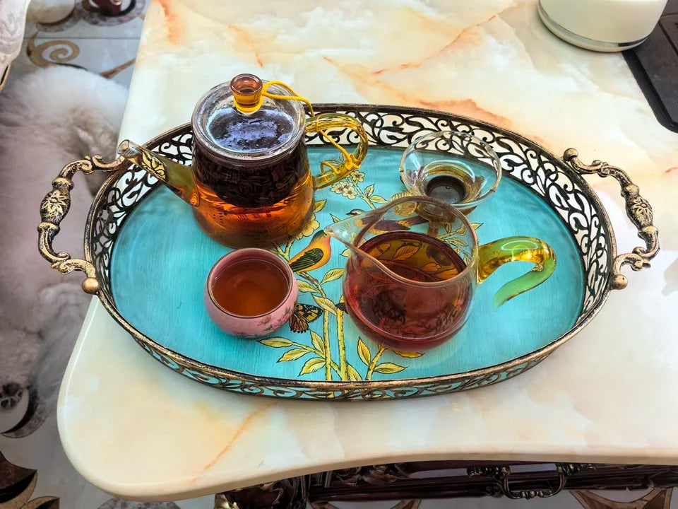 Vintage Serving Tray Creative Fruit Bowl Snack Dish for Coffee Table Living Room  Dining Room Decor