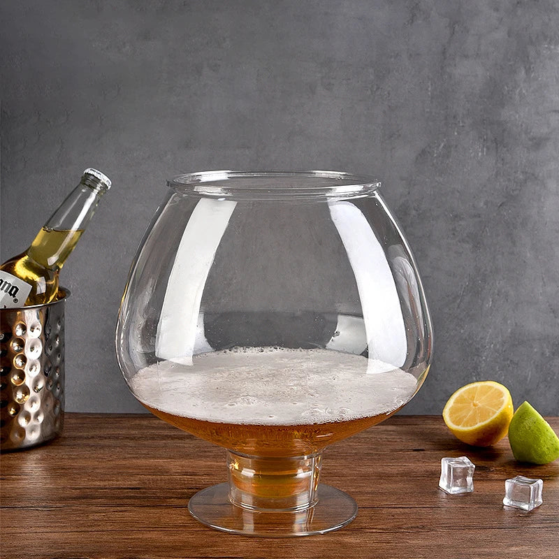 6000ML Plastic Extra-Large Wine Glasses Large-Capacity Giant Beer Mugs Oversized Goblet Dessert Cake Cups Creative Bar Drinkware