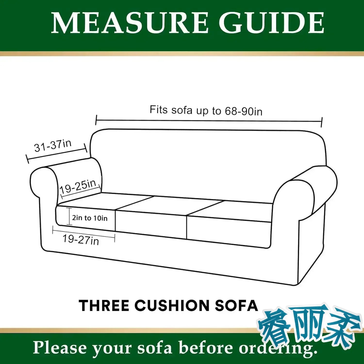 Stretch Couch Slip covers Separate Cushion Sofa Cover 1/2/3 Seater Washable Printed Sofa Furniture Cover For Living Room