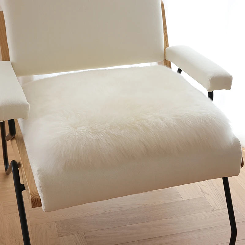 Australian Whole Sheepskin Pad Home Wool Sofa Cushion Office Chair Comfort Mat Bedroom Soft Bay Window Pad Thick Floor lz66