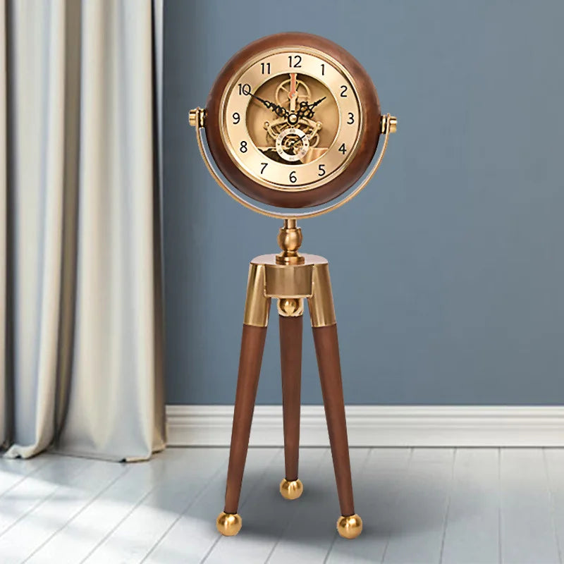 Retro Desk Clock Living Room Clocks Gear Silent Table Clock Antique Home Decoration Bedroom Watch Nordic Interior Accessories