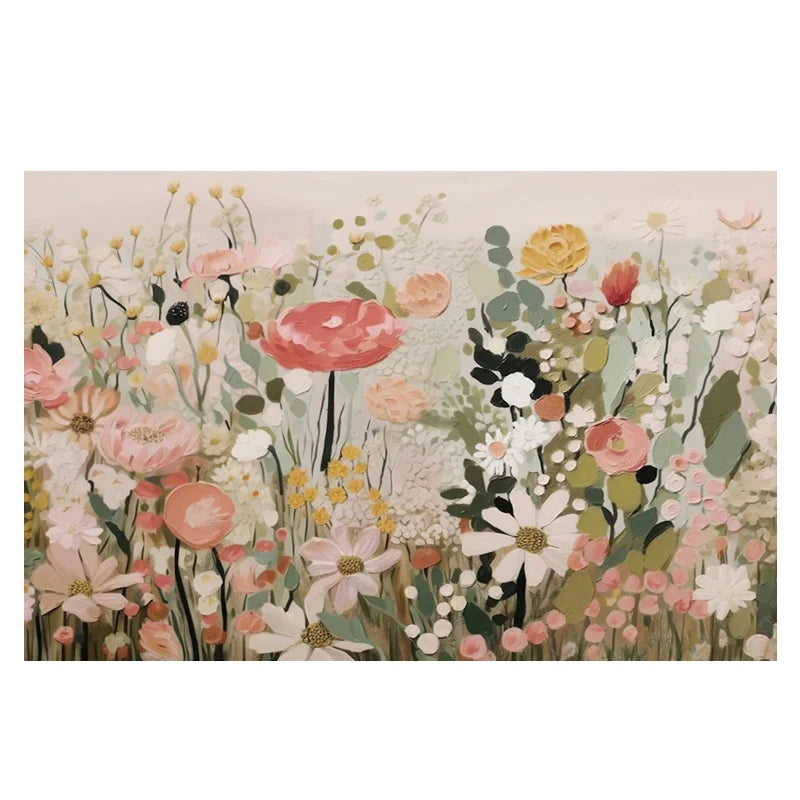 Thick Texture Flower Picture Dafeng Oil Painting Handmade Abstract Oil Painting on Canvas Wall Art Home Decoration Unframed