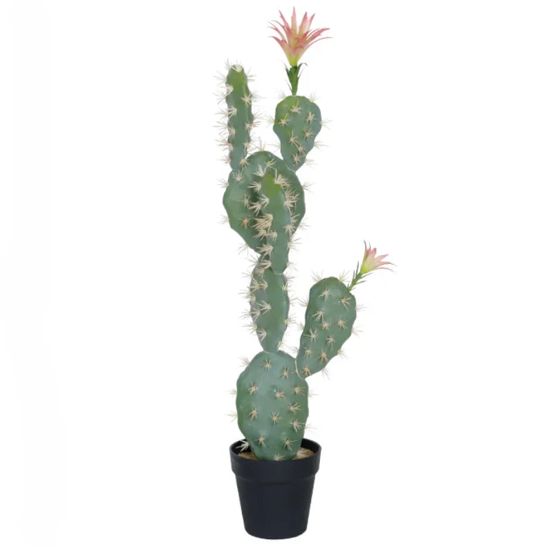 Large Artificial Cactus Plants Ornaments Living Room Houseplants Floor Plant Fake Flowers Realistic Bonsai Modern Decoration