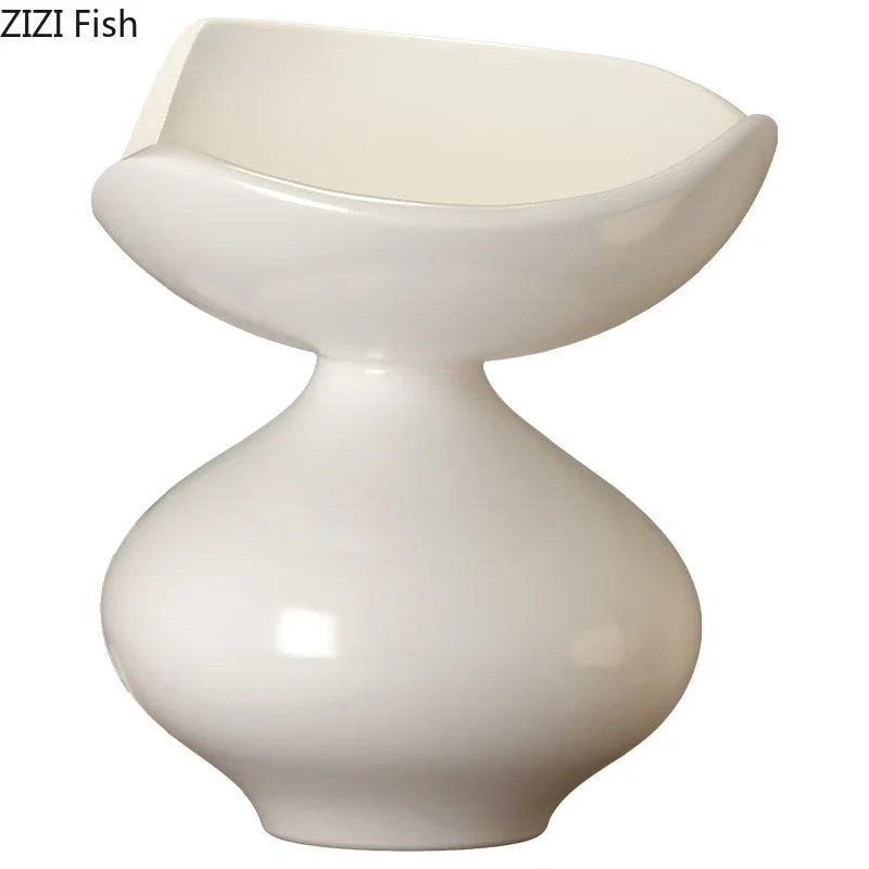 Minimalism Abstract Crafts Floral Vase Desk Decoration Flowers Arrangement Artificial Flower Resin Vases Room Aesthetic Decor