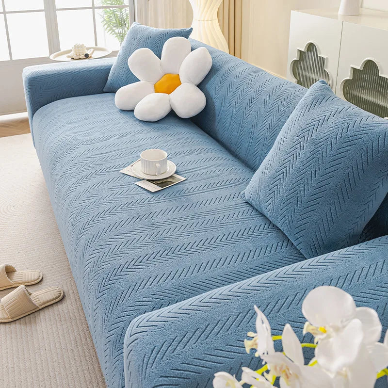 Cream-style Cat Scratch-resistant Elastic Sofa Cover Full Package All-season New Anti-slip Sofa Seat Cushion Sofa Covers