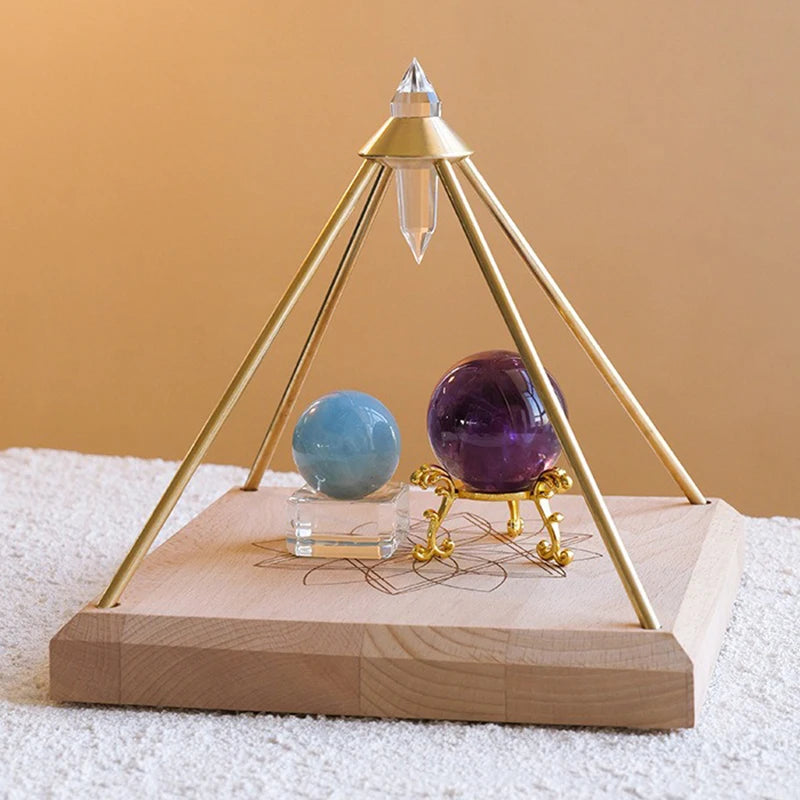 Crystal Ornaments Vogel Pyramid Energy Figurines Interior Sculptures Storage Tray Luxury Aesthetic Room Decoration Gift Ideas