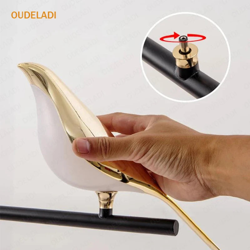 OUDELADI LED table lamp Magpie bird model Reading lamp bedroom bedside living room floor lamp home decor study desk light