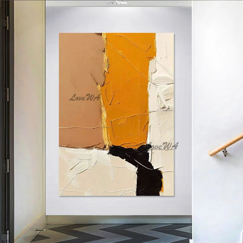 Luxury Living Room Decoration Abstract Art Canvas Picture No Framed, The Composition Is Clever Hand Paintings Acrylic Textured