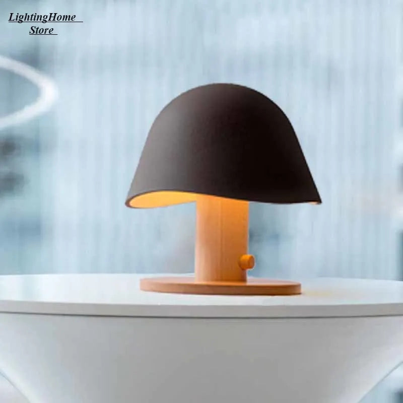 Mushroom Table Lamp Nordic Light Luxury Color Living Room Table Lamp Creative Bedroom Bedside Lamp Drop Shipping