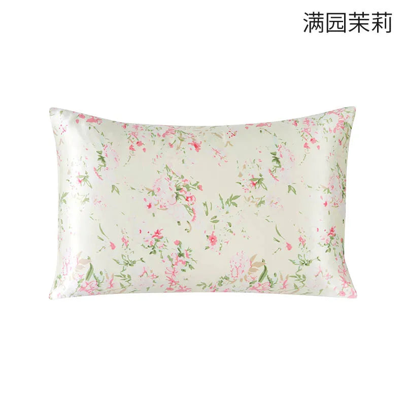 100% Both Sides Pure Natural Mulberry Silk Pillowcase with Zipper Closure Soft and Cooling Silk Pillow Cases