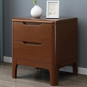 Minimalist Wooden Nightstand with Drawers – view 2, modern home furniture