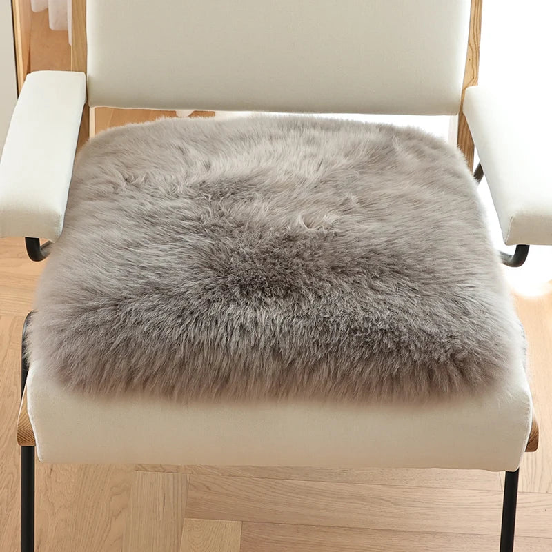 Australian Whole Sheepskin Pad Home Wool Sofa Cushion Office Chair Comfort Mat Bedroom Soft Bay Window Pad Thick Floor lz66