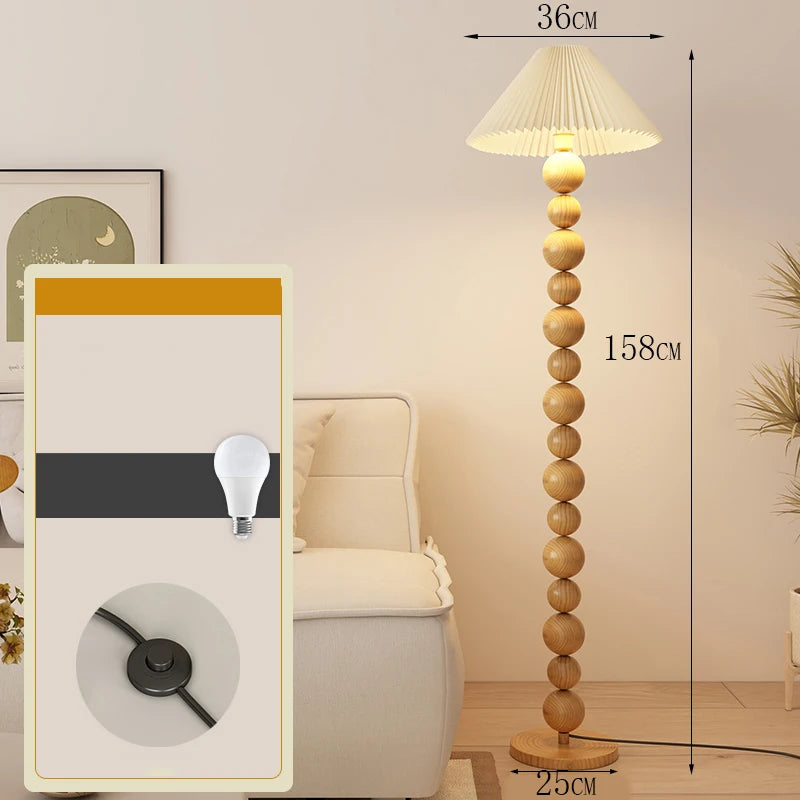 Modern minimalist LED floor lamp, living room, bedroom, study, Nordic Ins style creative remote control dimming vertical lamp