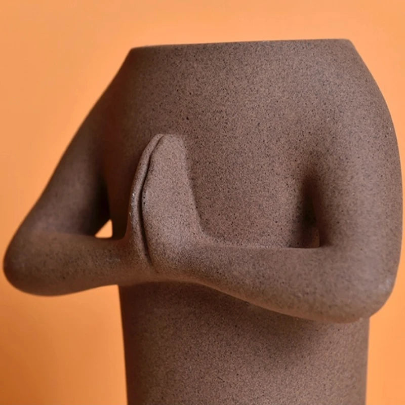 Aesthetic Luxury Vase Tulipe New Style Ceramic General Vases Nordic Flowers Decoration Salon Maison Luxe Minimalist Living Room