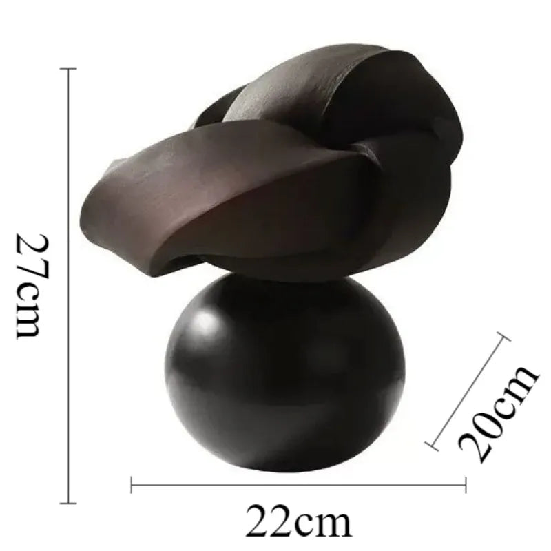Twisted Sculptures Geometric Sculpture Modern Creative Interior Ornaments Aesthetic Luxury Art Desk Accessories Home Decorations