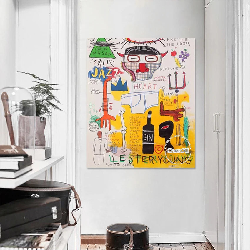 Modern Idea Design Hand Drawing Picture No Framed Restaurant Decoration Artwork Figure Textured Abstract Paintings Art Wall