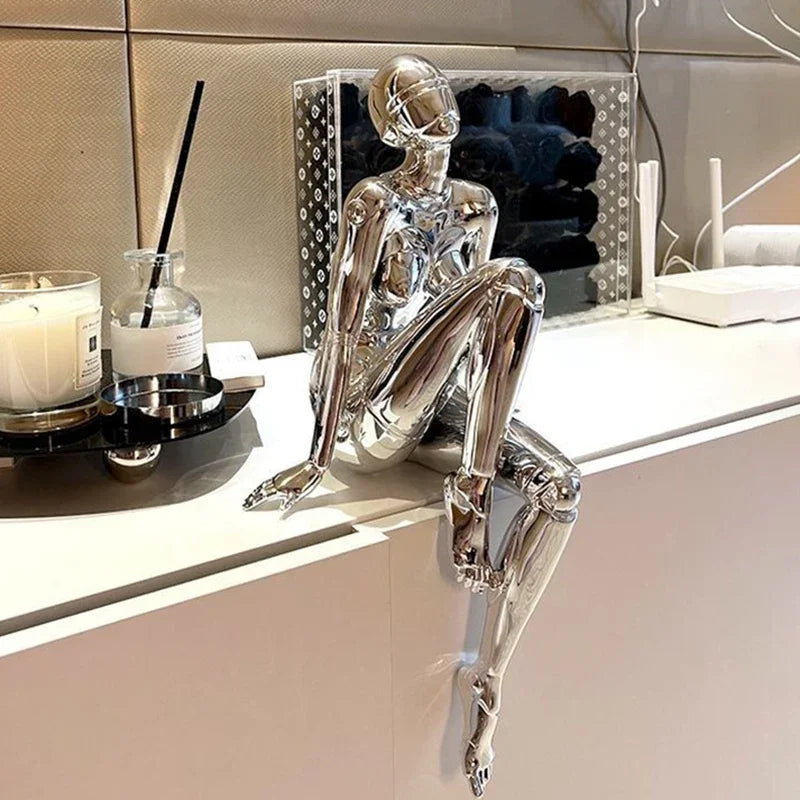 Figurines Sculptures Statue Creative Aesthetic Modern Sculptures Figurines Elegant Bedroom Small Living Room Figurine Decoration