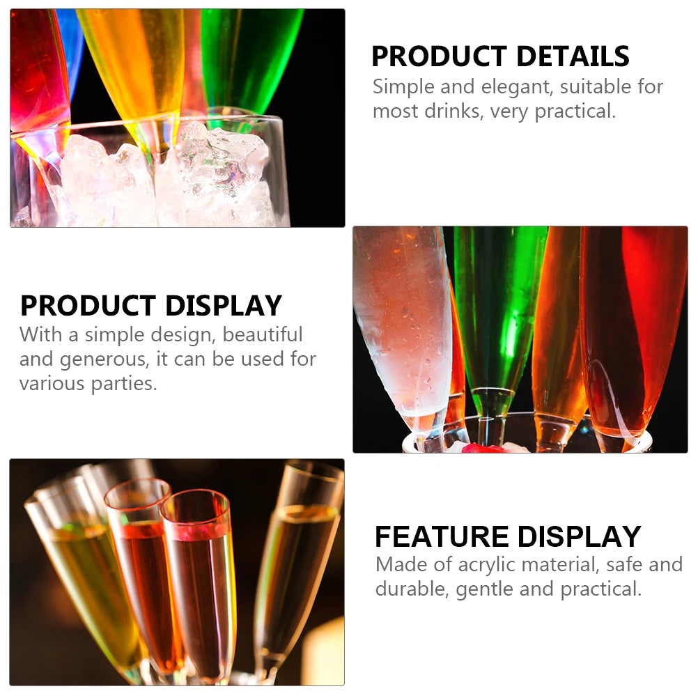 Colored Glasses Party Tumbler Vintage Goblet Bottle Drinking Cocktail Cup