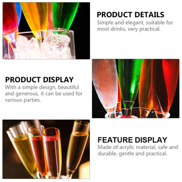 Colored Glasses Party Tumbler Vintage Goblet Bottle Drinking Cocktail Cup