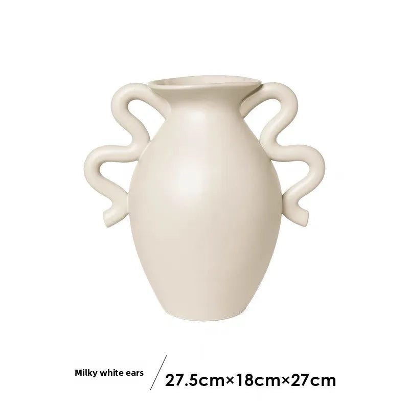Nordic Sle Cerc Flower Vase Ferm Living Verso Desktop Decoration with Original Paaging Simple Modern Home Decor