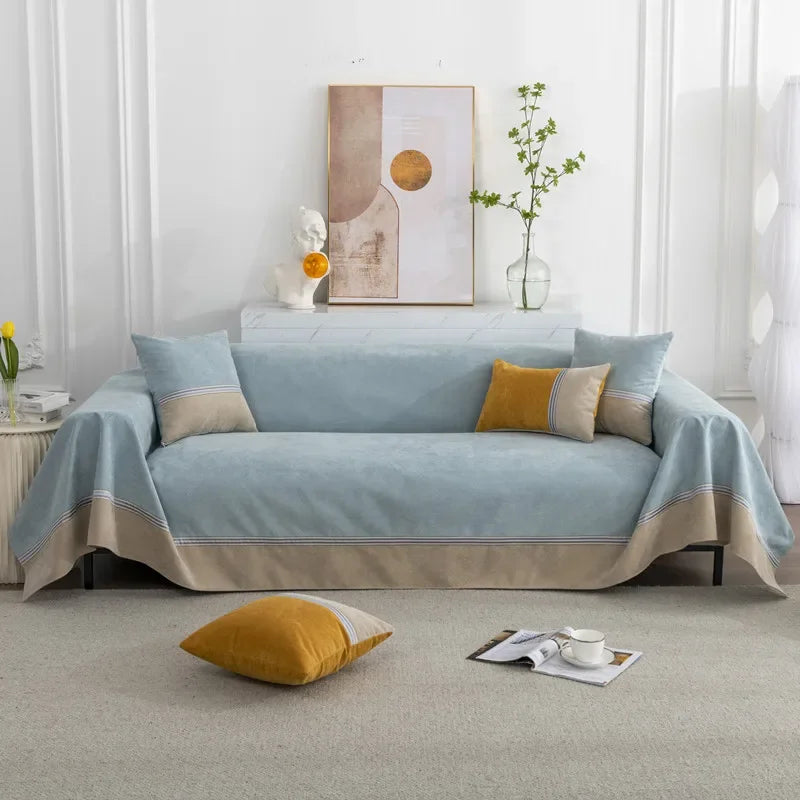 EIFLOY-Patchwork Waterproof Sofa Cover, 2, 3, 4, 5 Seater, Non-slip, Couch Slipcover, Armchair Furniture Protector, for Pets Cat