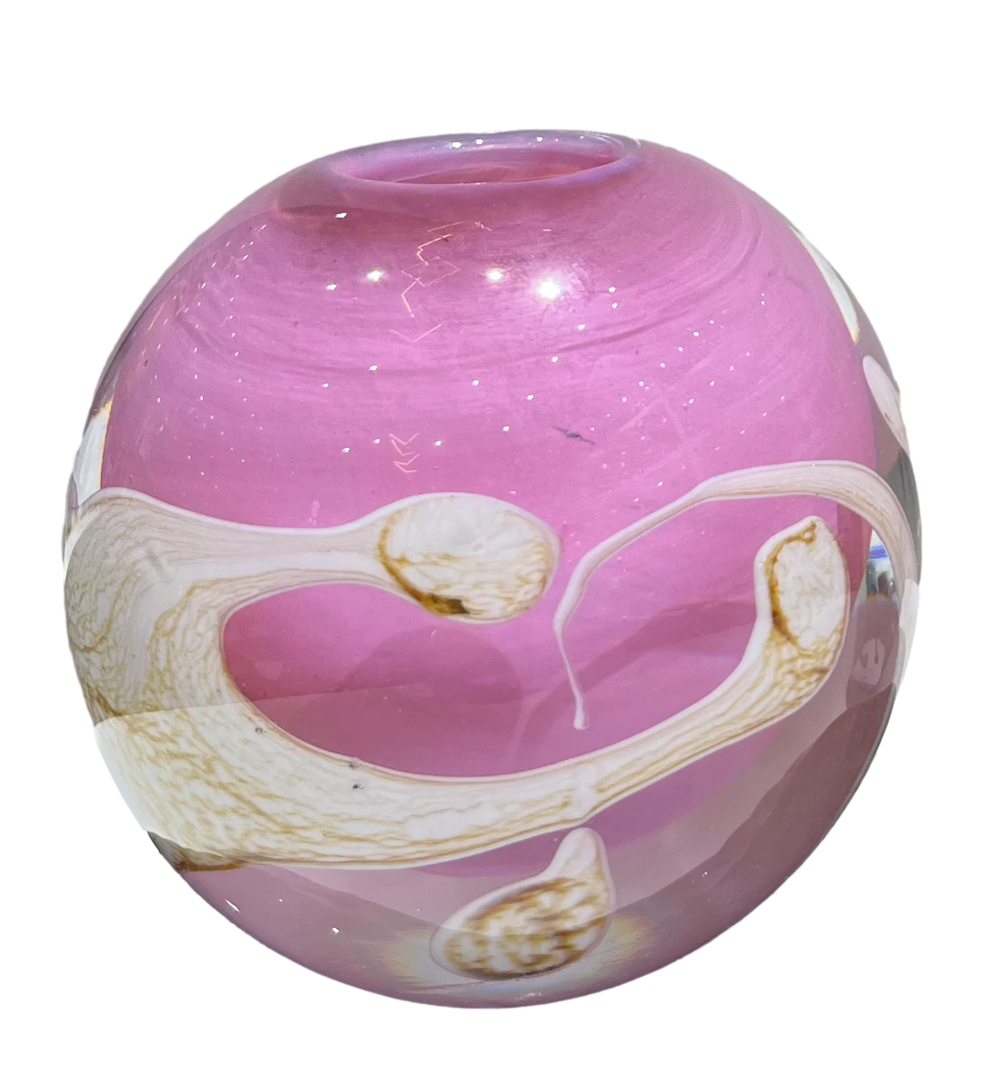 Pink Thick Colorful Glass Vase Desktop Glass Ornaments Handicraft Home Decorations Hydroponic Green Plants