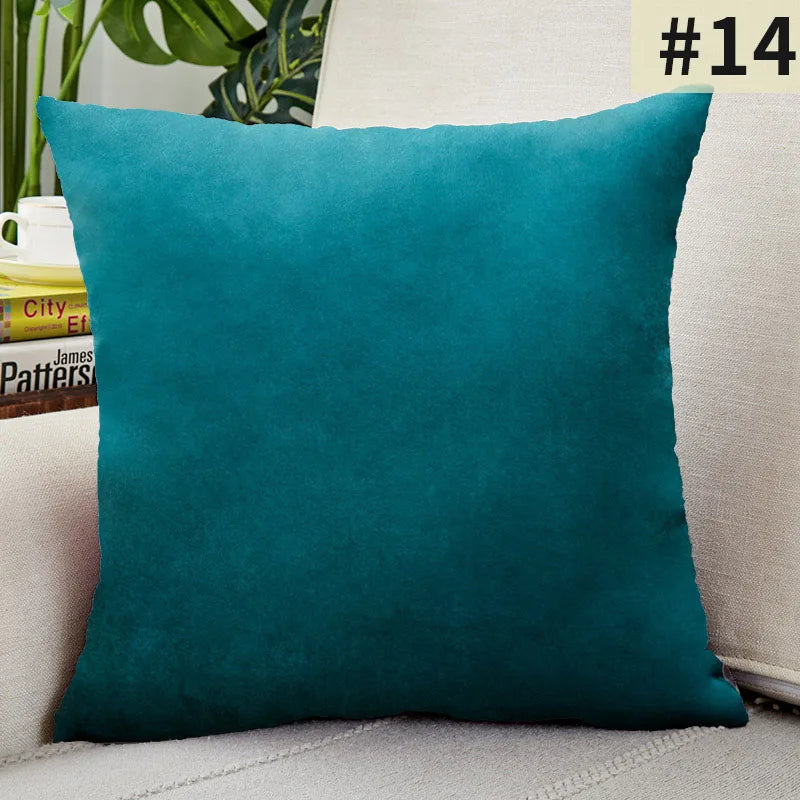 Velvet Cushion Cover Solid Color Throw Pillow Covers for Living Room Sofa Decorative Pillow Home Decor Pillowcase