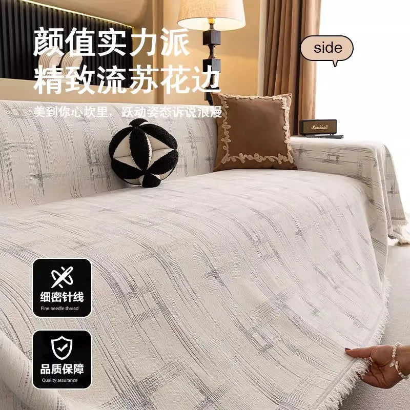 Camping Picnic Sofa Cover 2025 All-season Ethnic Style Cross Pattern Sofa Covers Throw Blanket Camping Mat housses de canapé