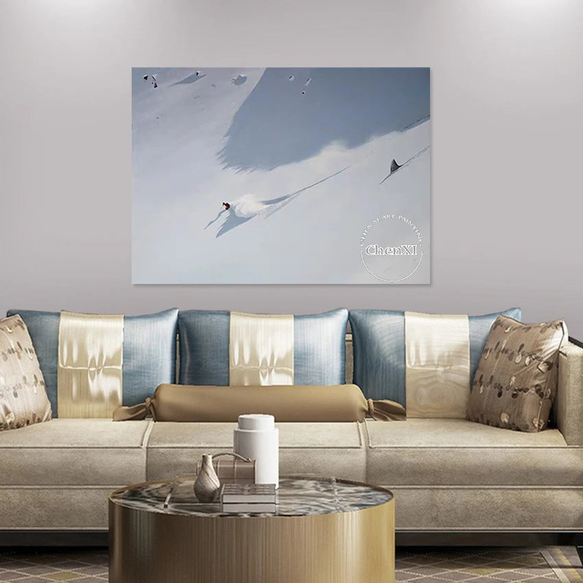 Figure Impressionist Oil Paintings, Landscape Art Wall, Texture Abstract Canvas Picture, Frameless, Large Size Office Artwork