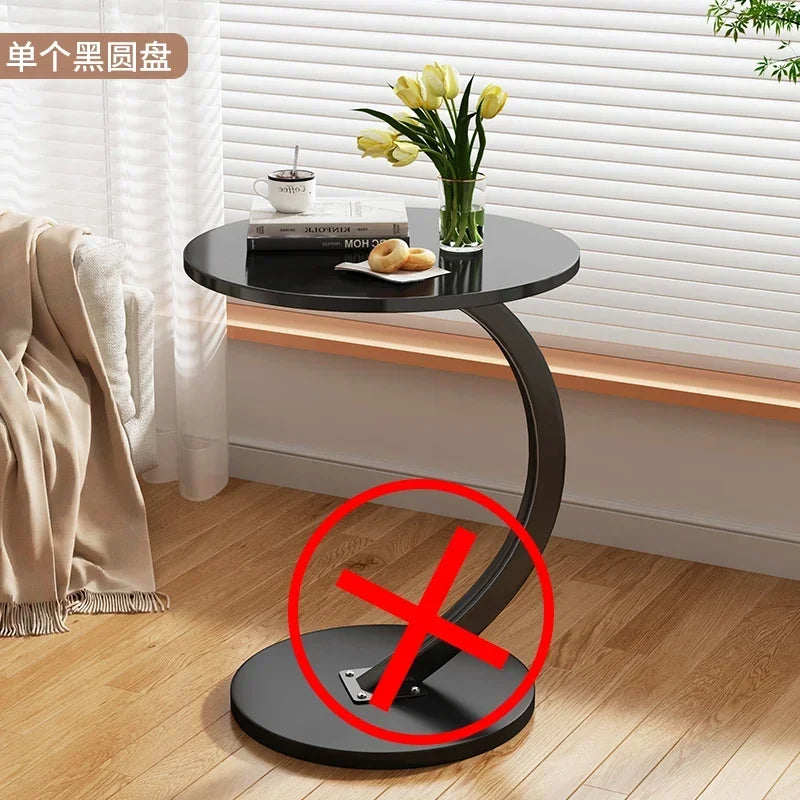 Space-Saving Round Coffee Table with Storage – view 8, modern home furniture