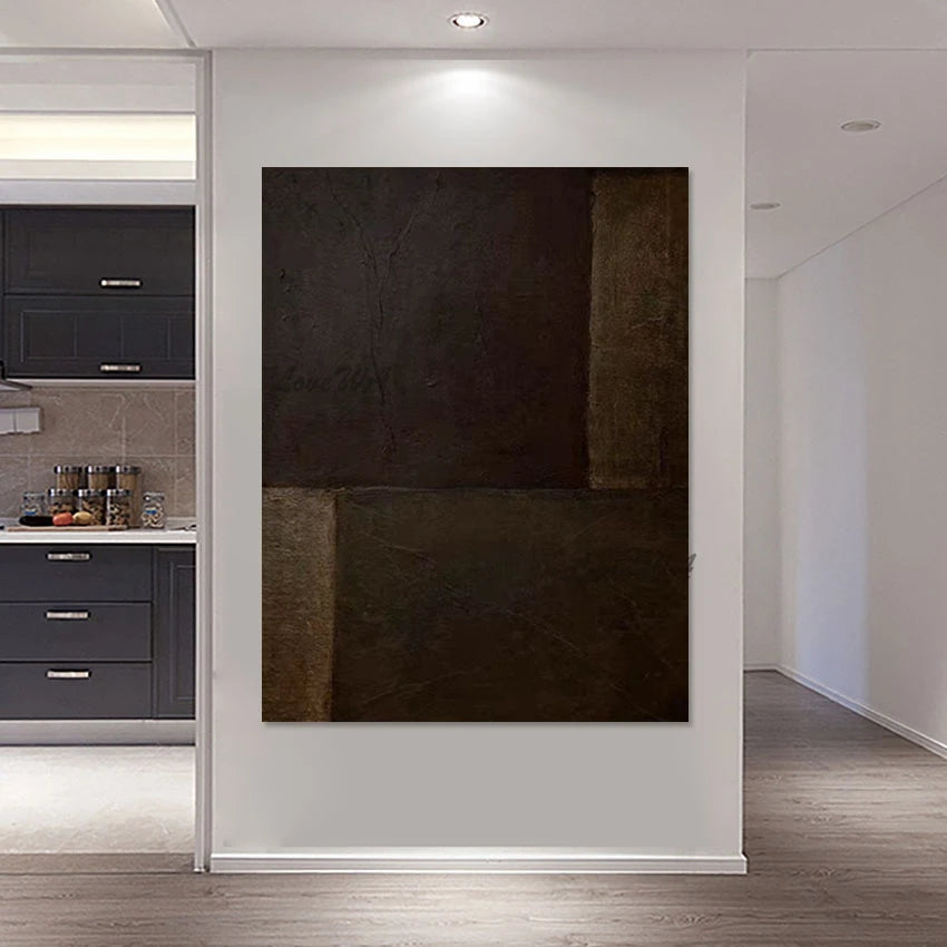 Outdoor Wall Art, Abstract Oil Painting, Frameless Living Room Decoration, Linen Canvas Artwork Designer Pictures, Wholesale