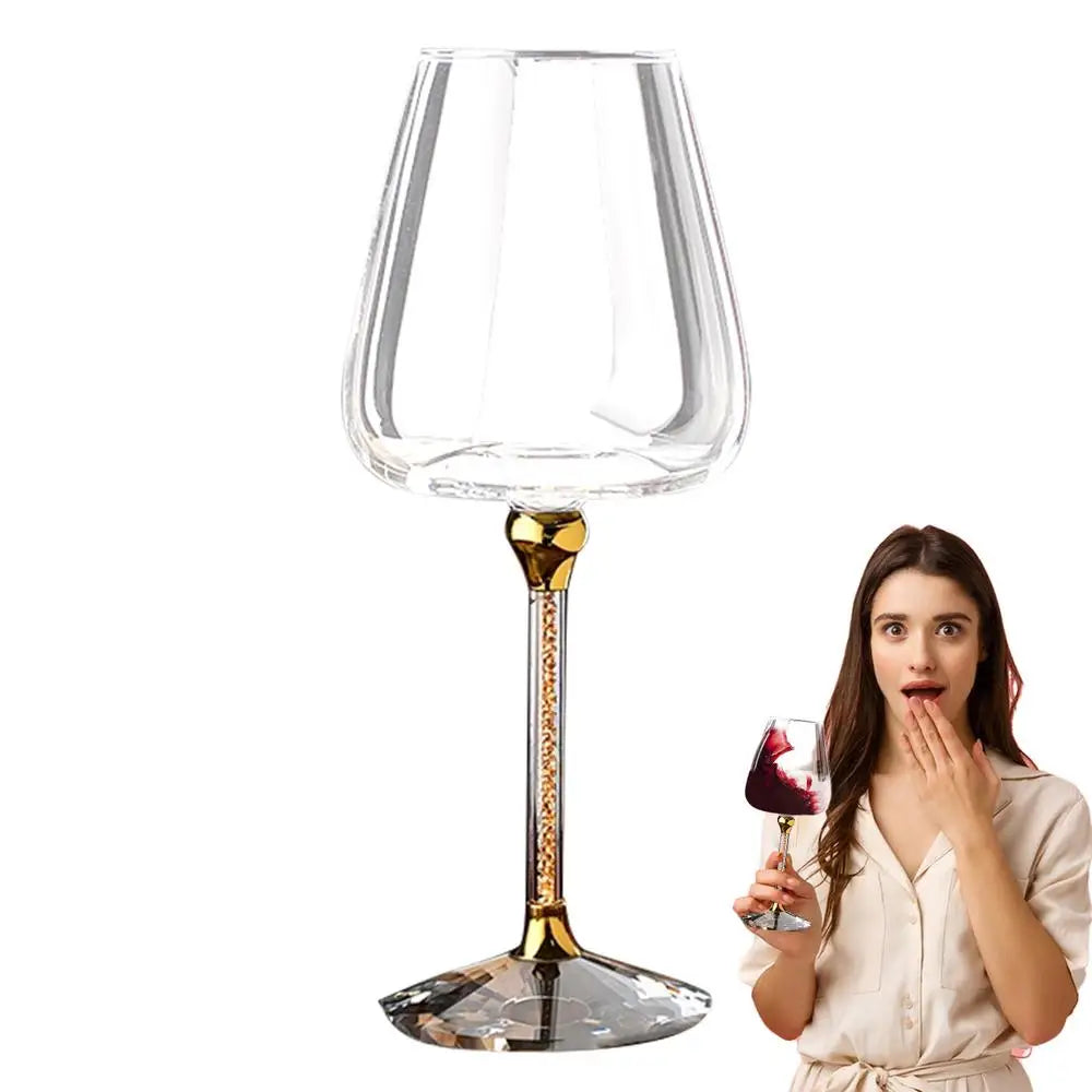 Elegant Wine Glasses Tall Wine Glasses Crystal Glassware Rolling Ergonomic Organizer Holder For Cocktail Drinking Birthday Pool