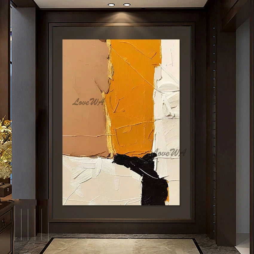 Luxury Living Room Decoration Abstract Art Canvas Picture No Framed, The Composition Is Clever Hand Paintings Acrylic Textured