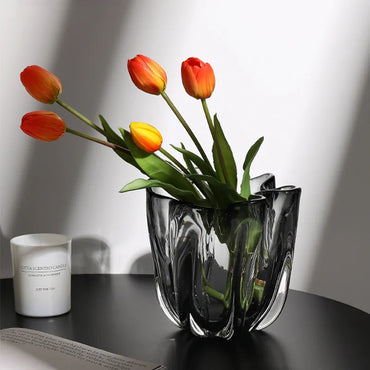 Creative And Simple Transparent Glass Large Vase Floral Decoration Flower Arrangement Living Room Porch Desktop Home Decoration