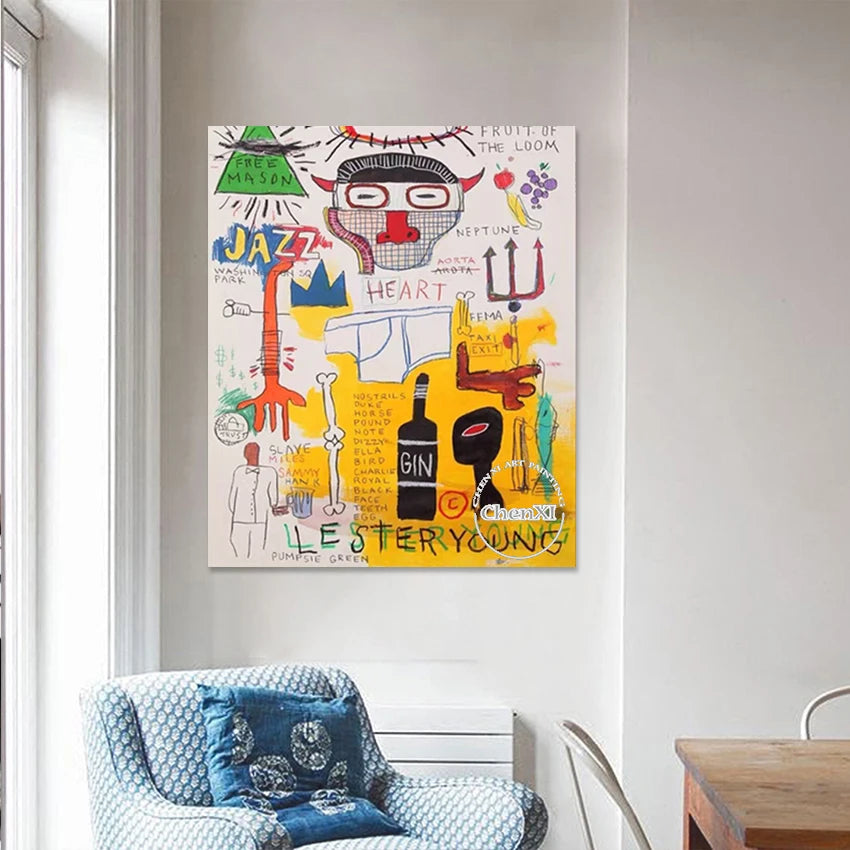 Modern Idea Design Hand Drawing Picture No Framed Restaurant Decoration Artwork Figure Textured Abstract Paintings Art Wall