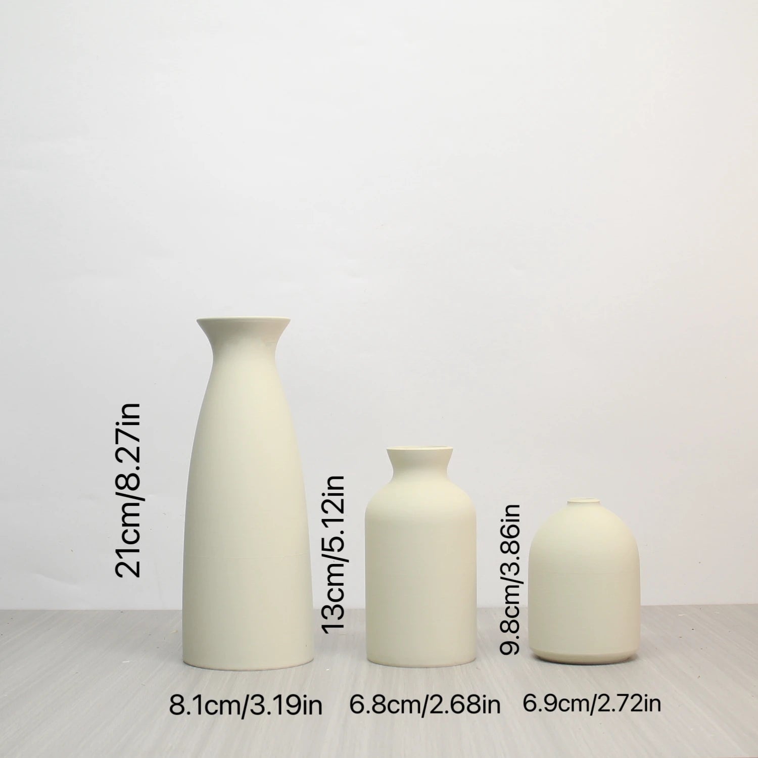 Vase Set-3, Modern Vintage Vase Decoration Living Room Bedroom or Office, Small Vase Vase Pampas Grass Dried Flower Table Decor