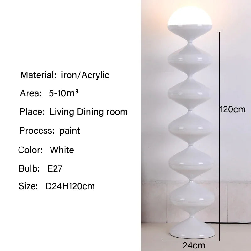 Stacked Gourd Floor Lamp LED Minimalist Stand Lamp Foyer Room Kitchen Lighting Indoor Home Decoration Living Room Tall Light