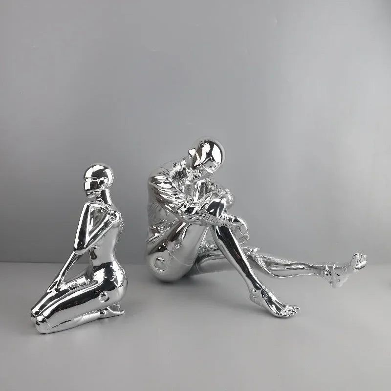 Creative Modern Figurines Miniature Nordic Aesthetic Luxury Office Accessories Funny Ornaments Desk Sculptures Home Decor