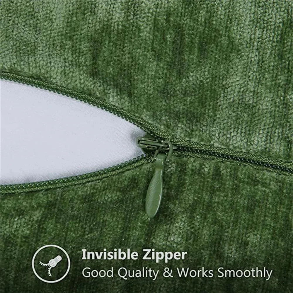 Blue Chenille Cushion Cover 45x45 Pillow Cover 30x50cm Sofa Decorative Throw Pillow Case Soft Luxury For Living Room Sofa Decor