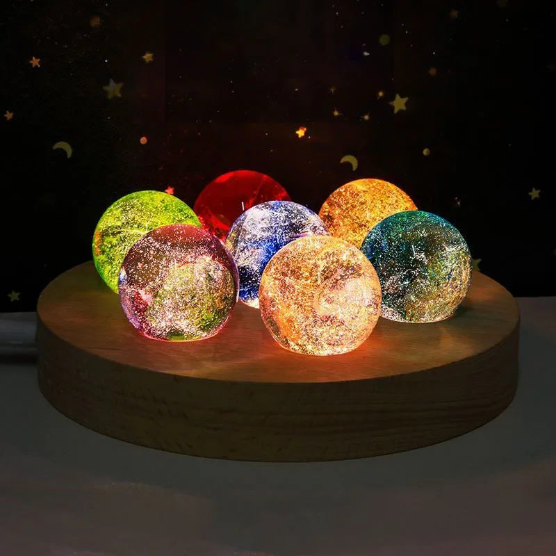 Aesthetic Art Figurines Colorful Glass Ball Miniatures Living Room Table Top Items Decorations Funny Gift Ornaments for Interior