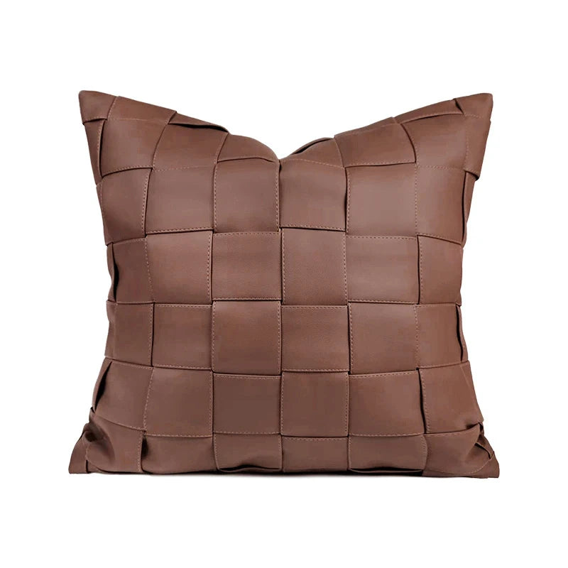 Modern Simple Bla Series Sofa Pillow Luxury Soft Decoration Sample Room Pig Skin Simulation Long Waist Pillow Cuion