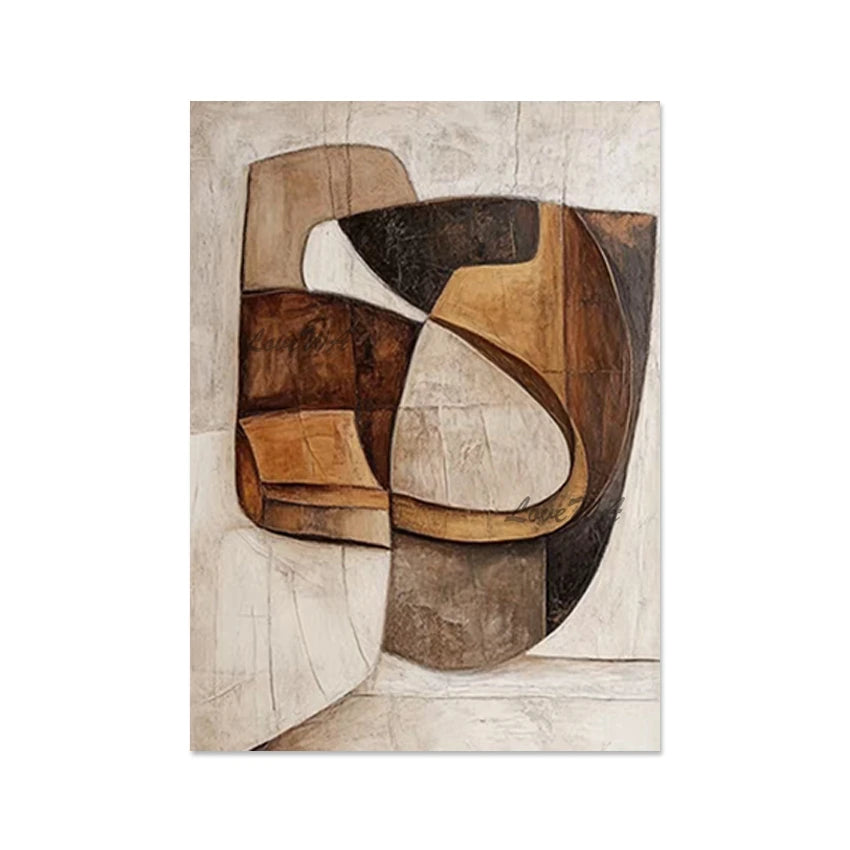 Modern Style Picture,Original Hand-painted Art Canvas Wall Frameless, The Composition Is Clever Design Abstract Oil Paintings