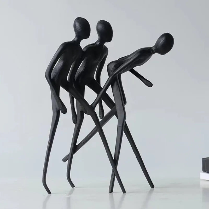 Figure Sculptures Modern Creative Figurines Interior Aesthetic Miniature Ornaments Luxury Table Accessories Home Decorations