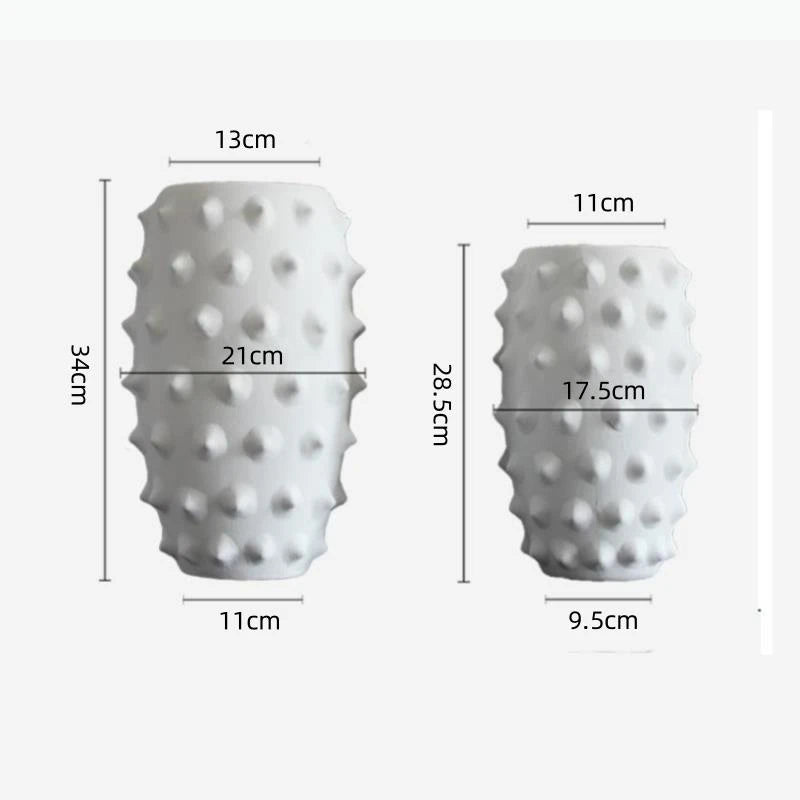 Abstract Black Ceramic Vase Sea Cucumber Pineapple Irregular Flower Vase Ceramic Crafts Home Decoration Accessories