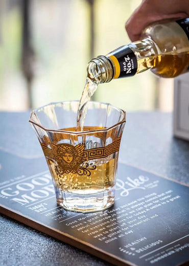 Painted Gold Glass Whisky Medusa Head Wine Glass Cup Foreign Wine Glass Multi-function Beer Glass Water Glass