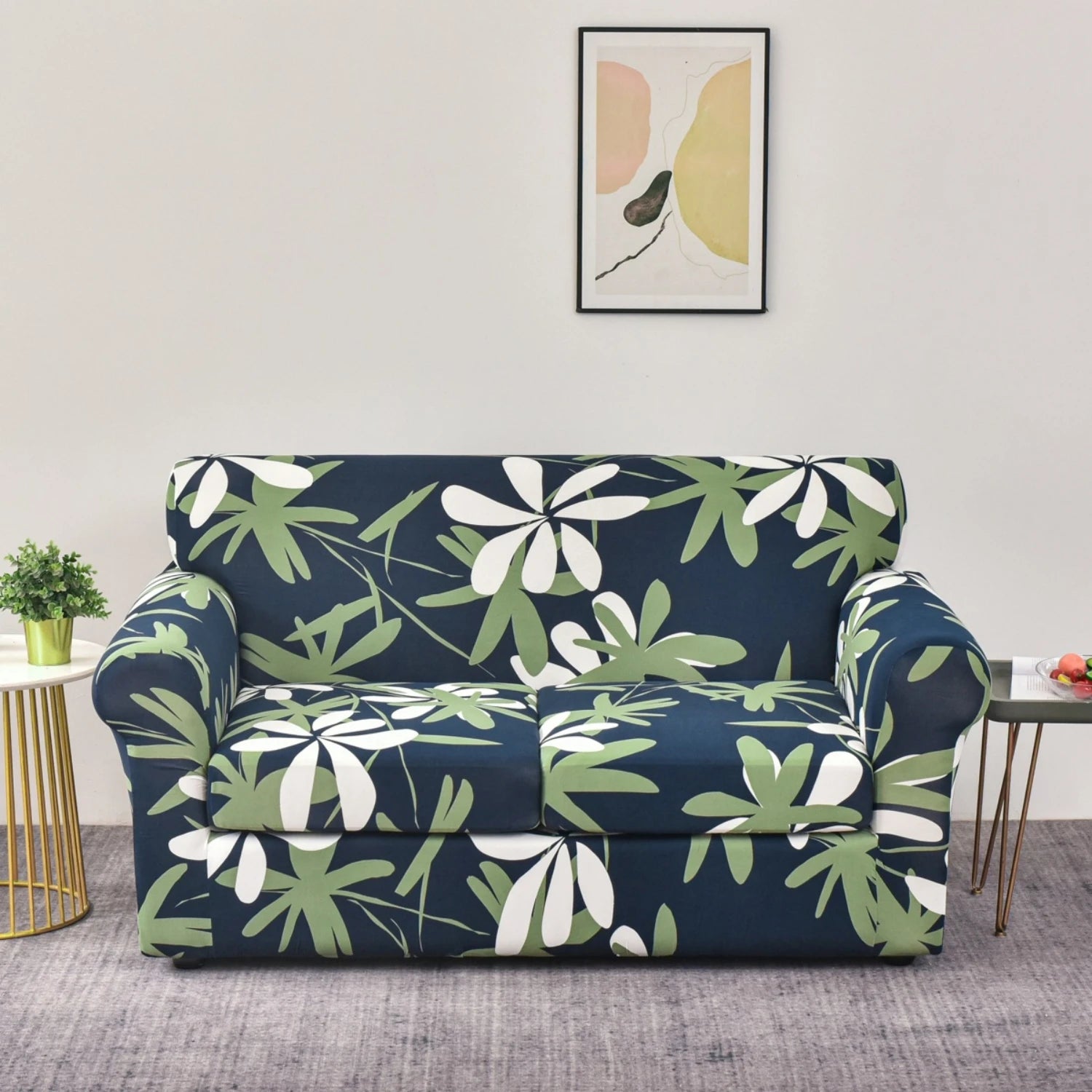 Stretch Couch Slip covers Separate Cushion Sofa Cover 1/2/3 Seater Washable Printed Sofa Furniture Cover For Living Room